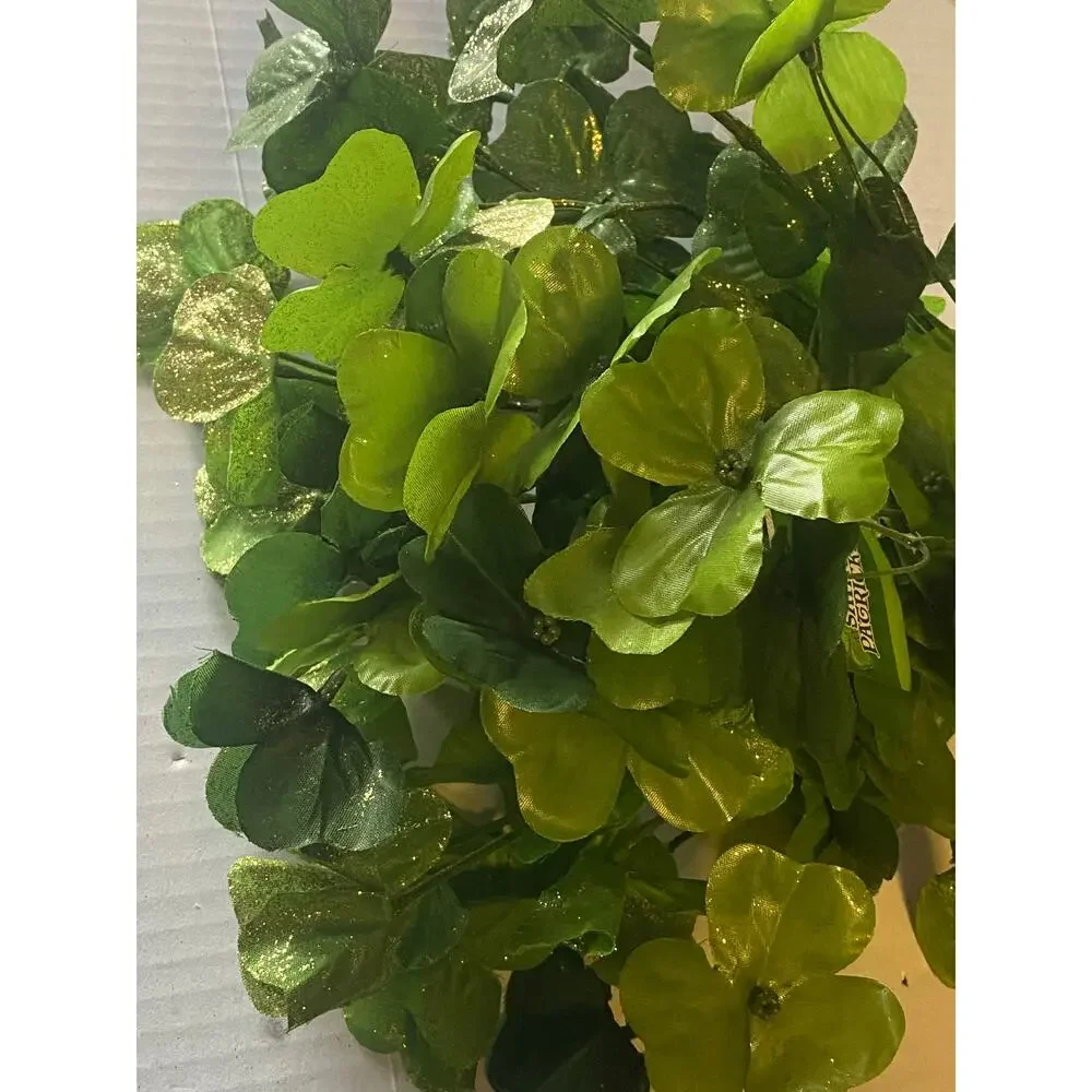 Shamrock Greenery Picks – Set of 2 Bundles • St Patricks Day Craft Supplies